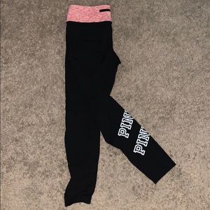 Pink athletic leggings